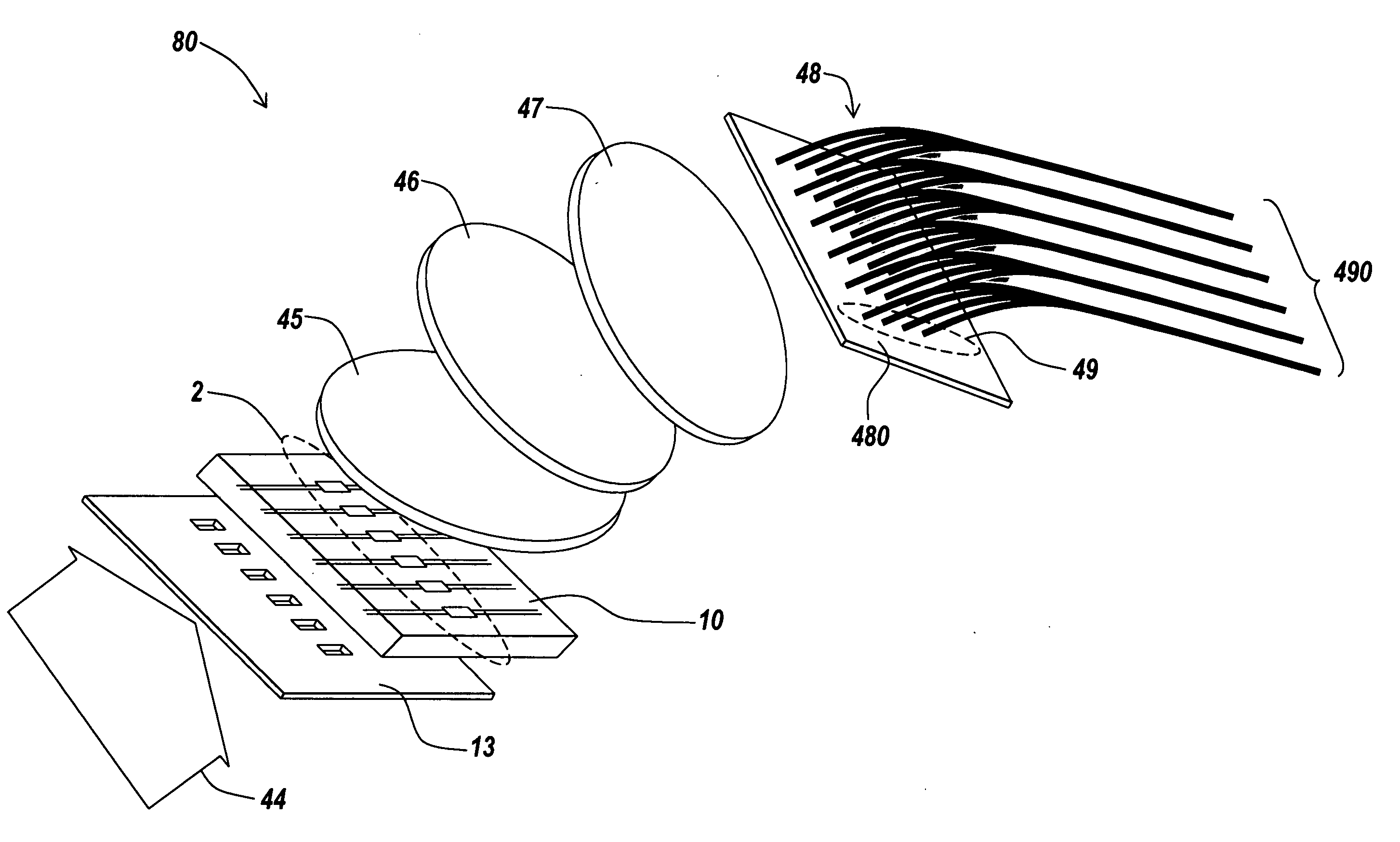 Optical detector for a particle sorting system