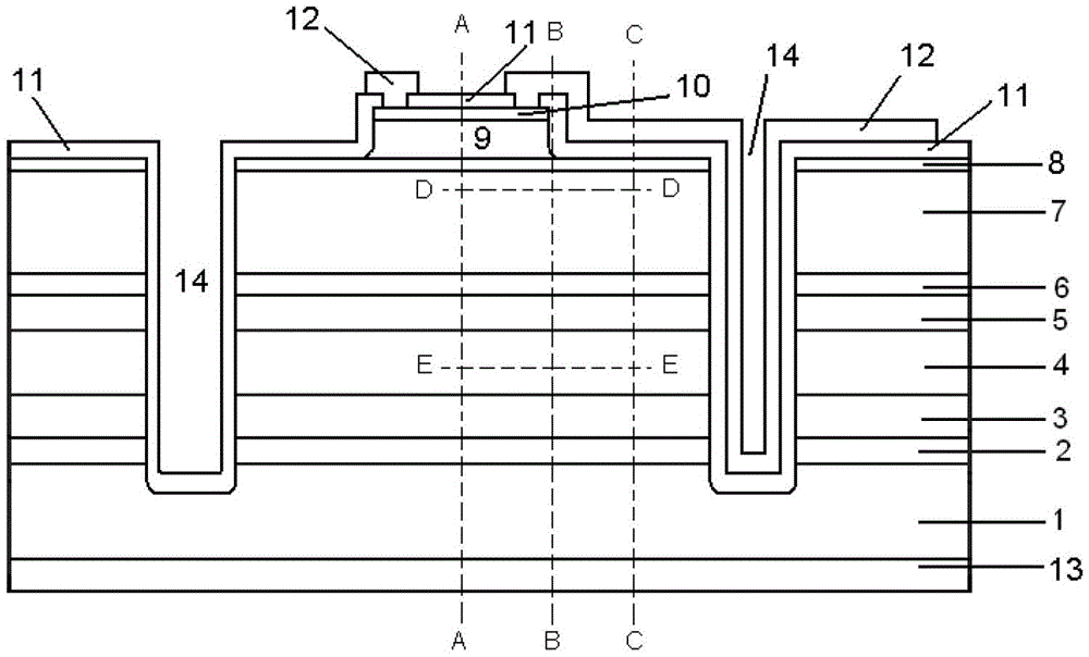 Diffusion-free avalanche photodiode and preparation method thereof