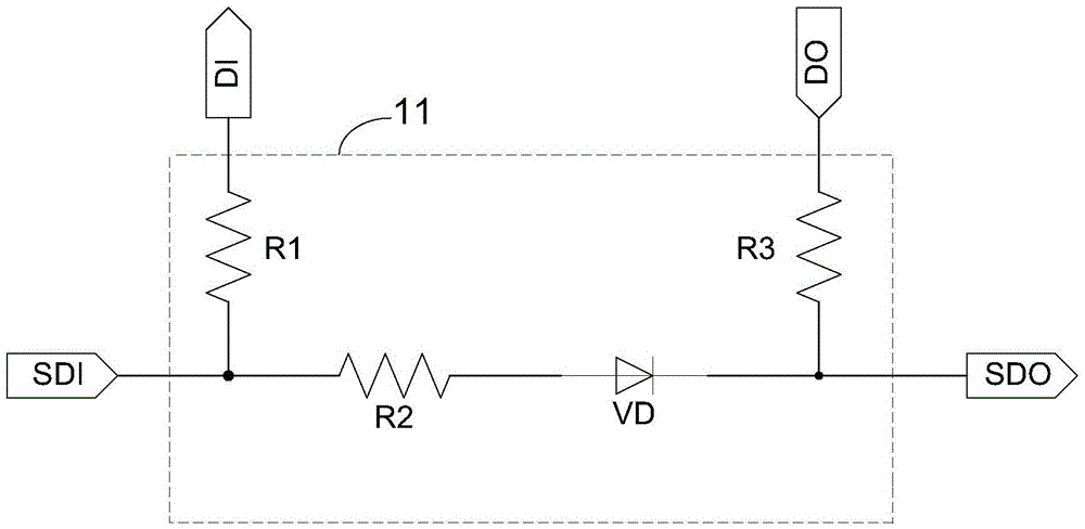 A kind of led driving circuit and transmission method thereof