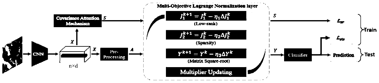 Fine-grained image recognition method based on multi-target Lagrange regularization