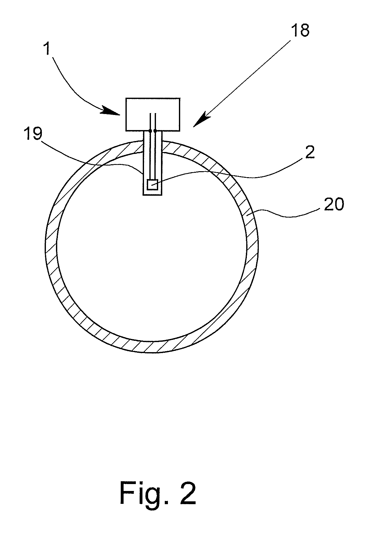 Circuit arrangement for monitoring temperature and calorimetric mass flowmeter