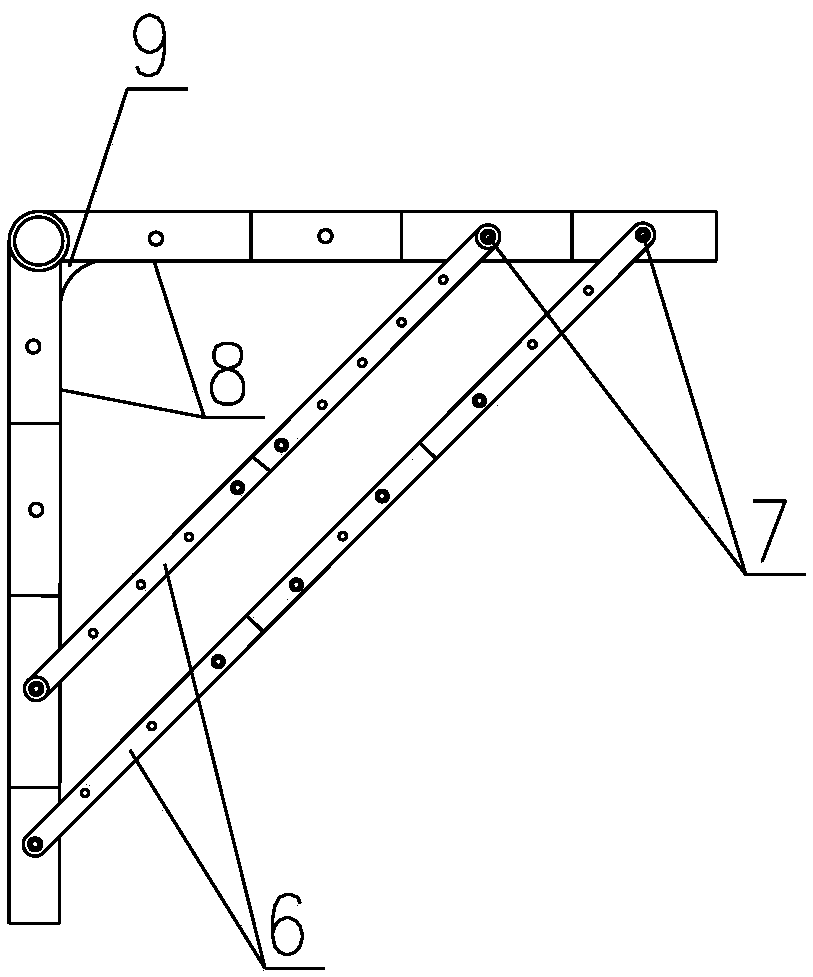 Connecting mould plate for inside corner and outside corner and with adjustable angle