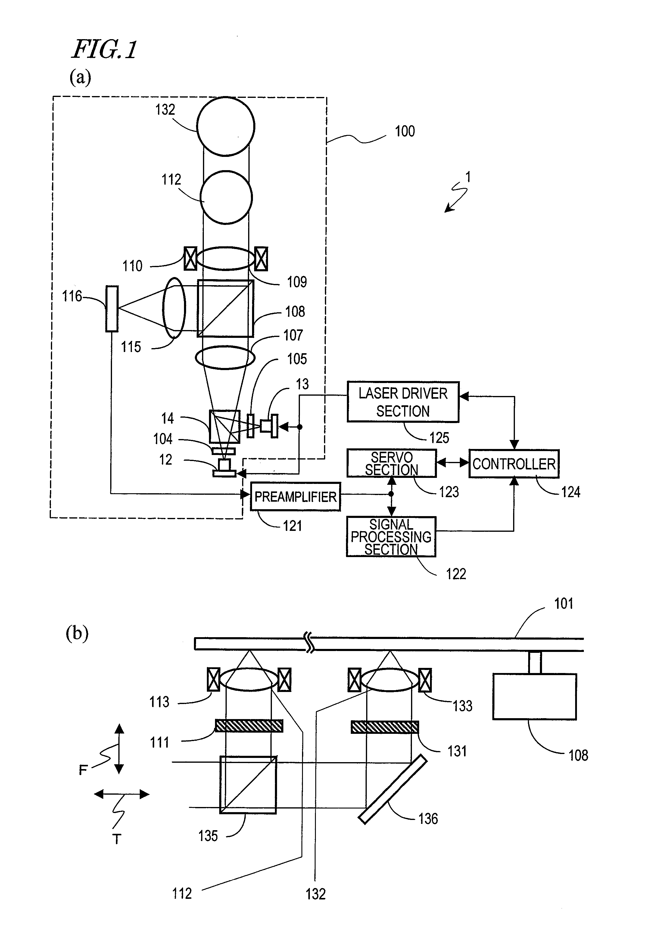 Optical pickup device and optical disc drive