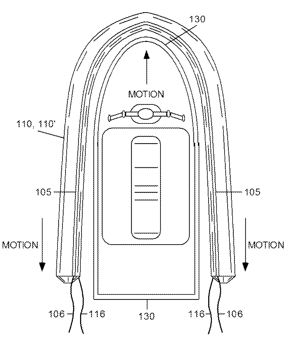 Watercraft flotation device using drawstring attachment