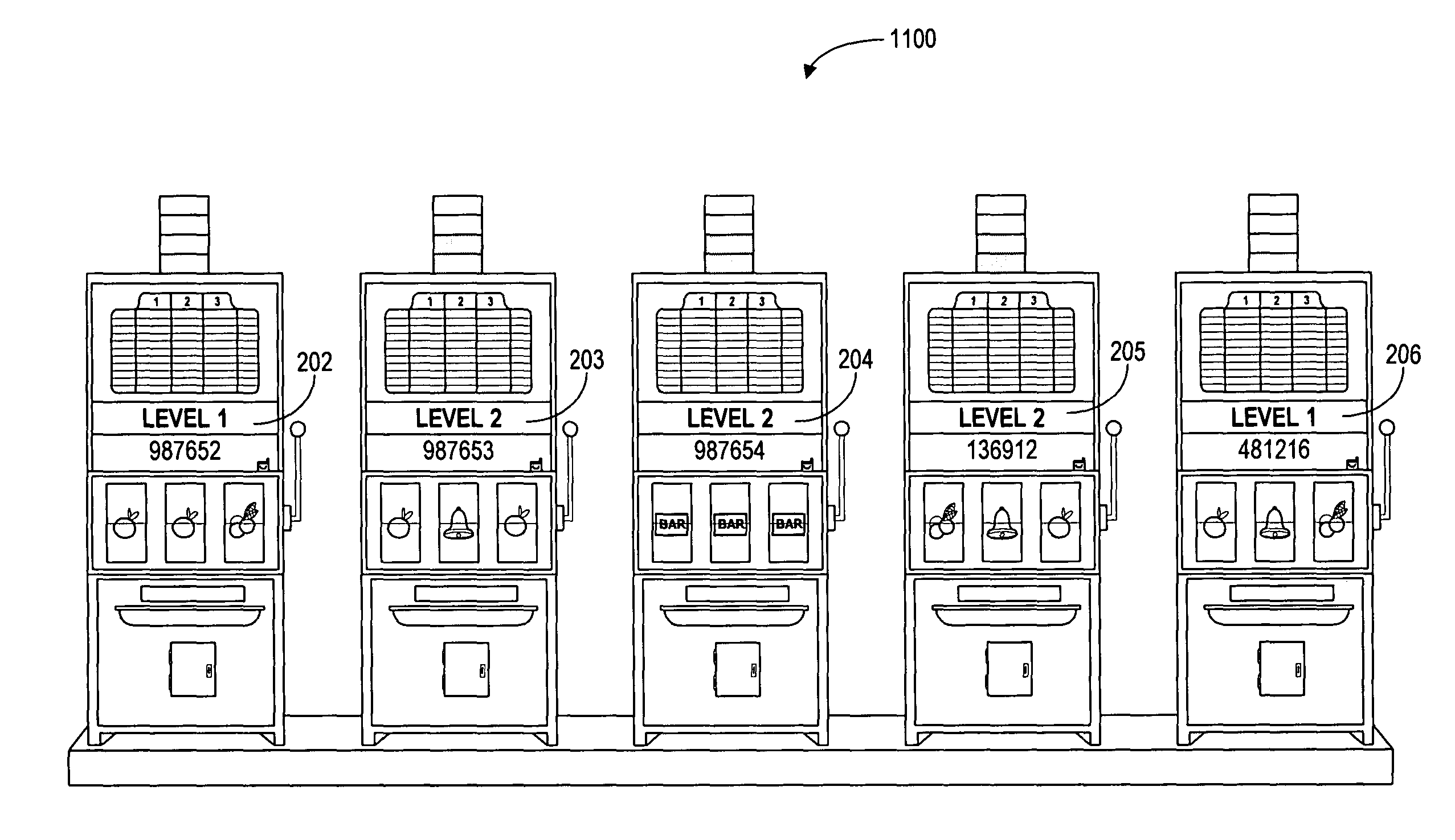 Electronic amusement device and method for propagating a performance adjustment signal