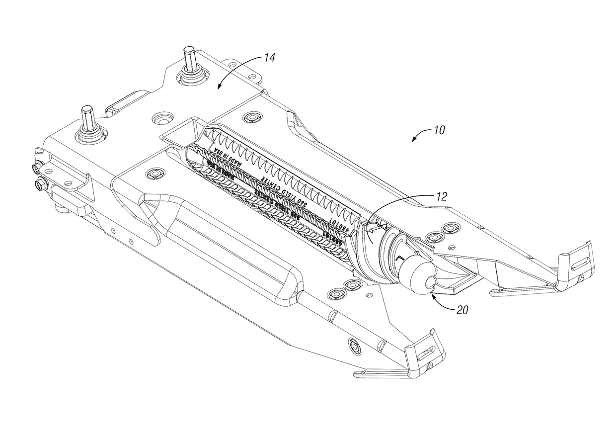 Stalk roll shaft retention assembly