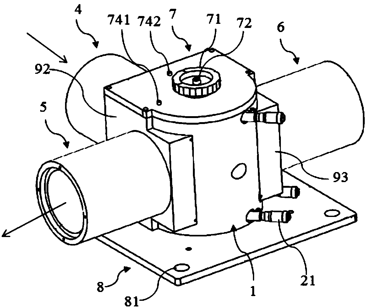 Optical path transmitting and reversing device and optical performance parameter detection system