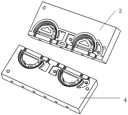 Method for manufacturing blank of pipe clamp