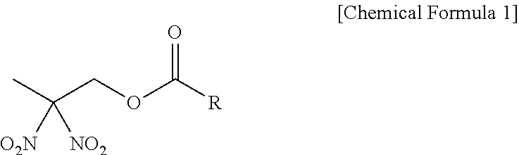 Gem-dinitro ester energetic material using esterification and preparation method thereof