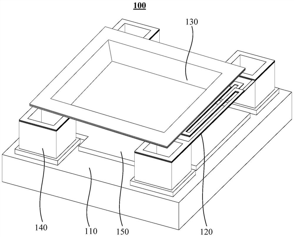 Infrared detector pixel structure and infrared detector