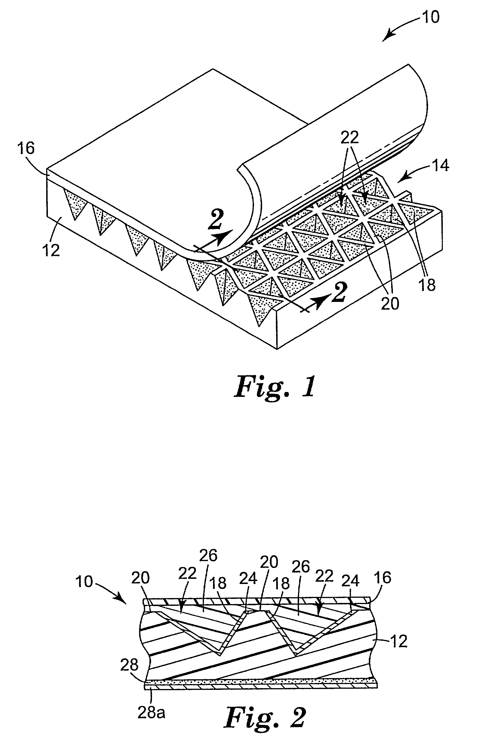 Cube corner cavity based retroreflectors with transparent fill material