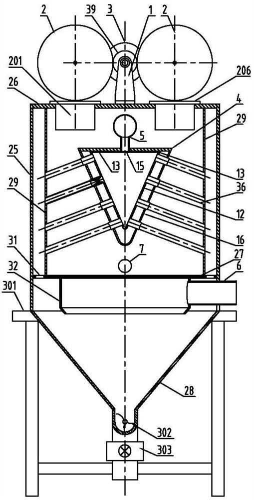 Hot flue gas purification and waste heat power generation integrated device