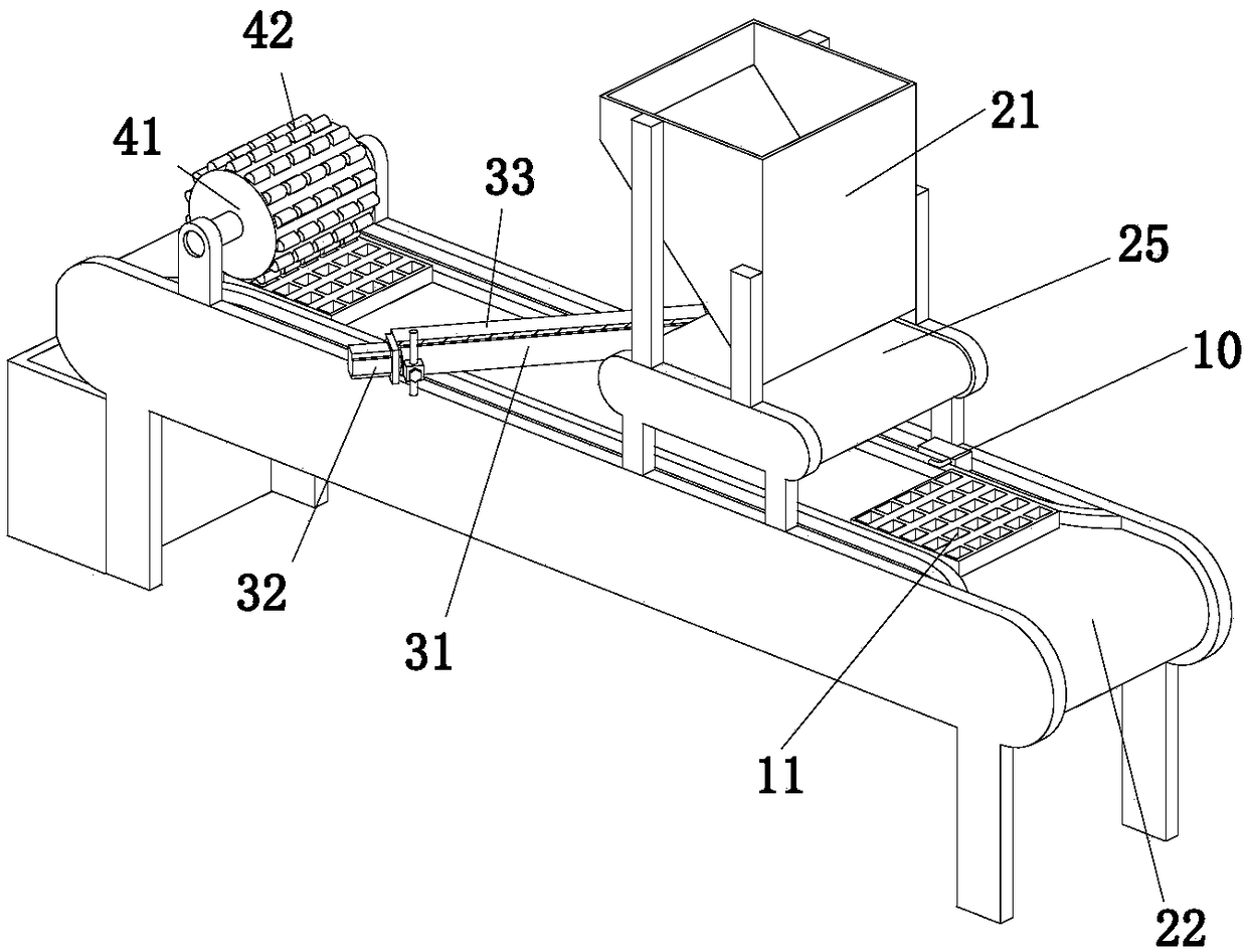 Accurate seed dropping device for vegetable seedling culture