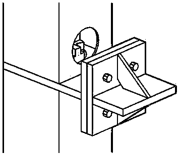 Vertical-horizontal connecting node for connecting module frames