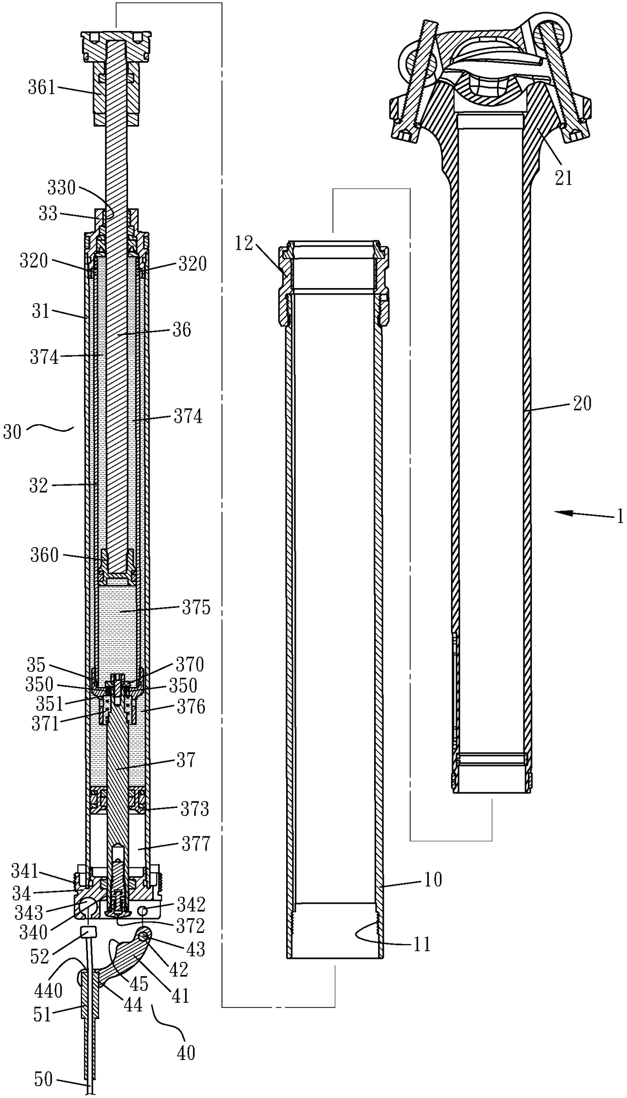 Height adjustment mechanism of bicycle seat tube