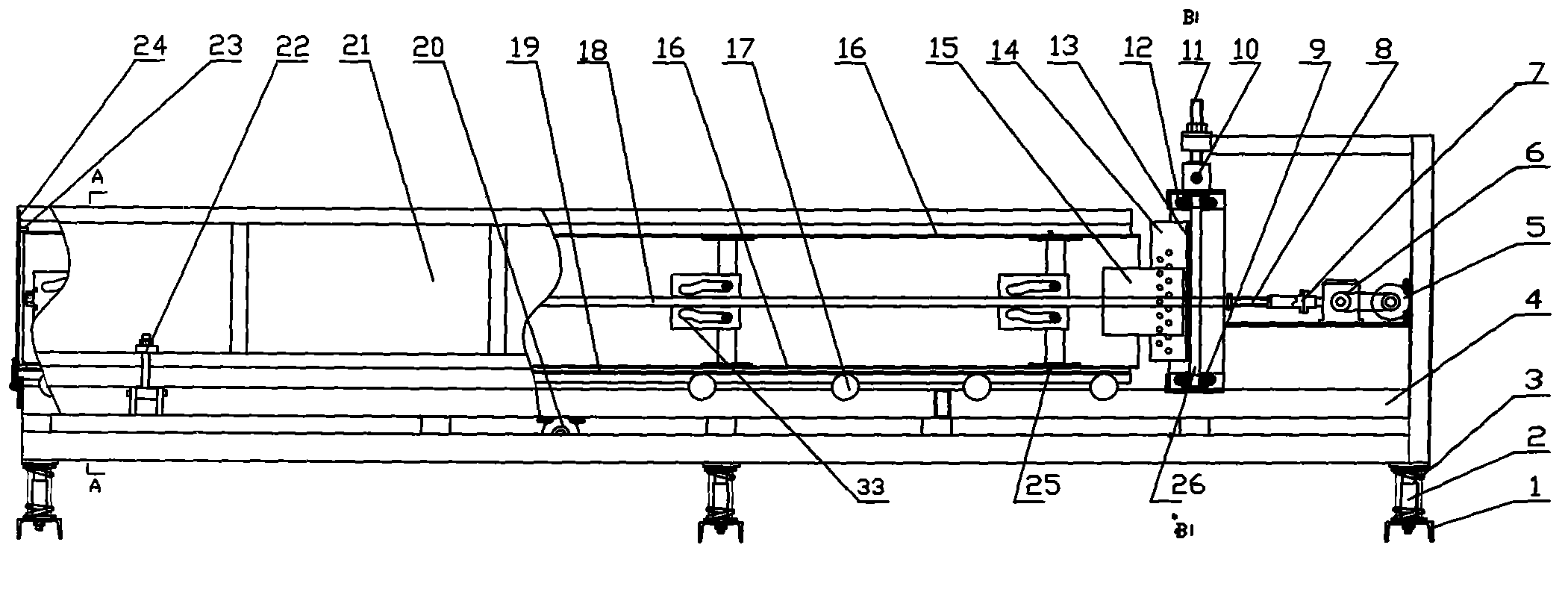 Molding equipment capable of manufacturing cement flues with various sizes