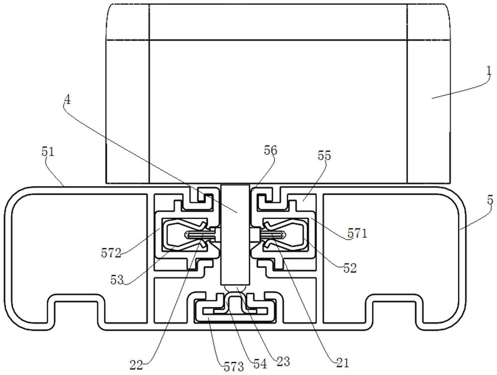 An adapter and a track socket