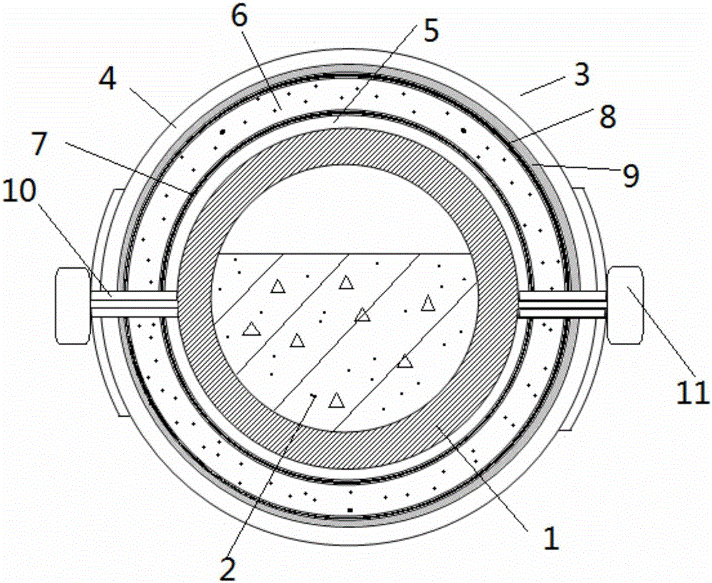 A delivery pipe sleeve for pumping concrete construction