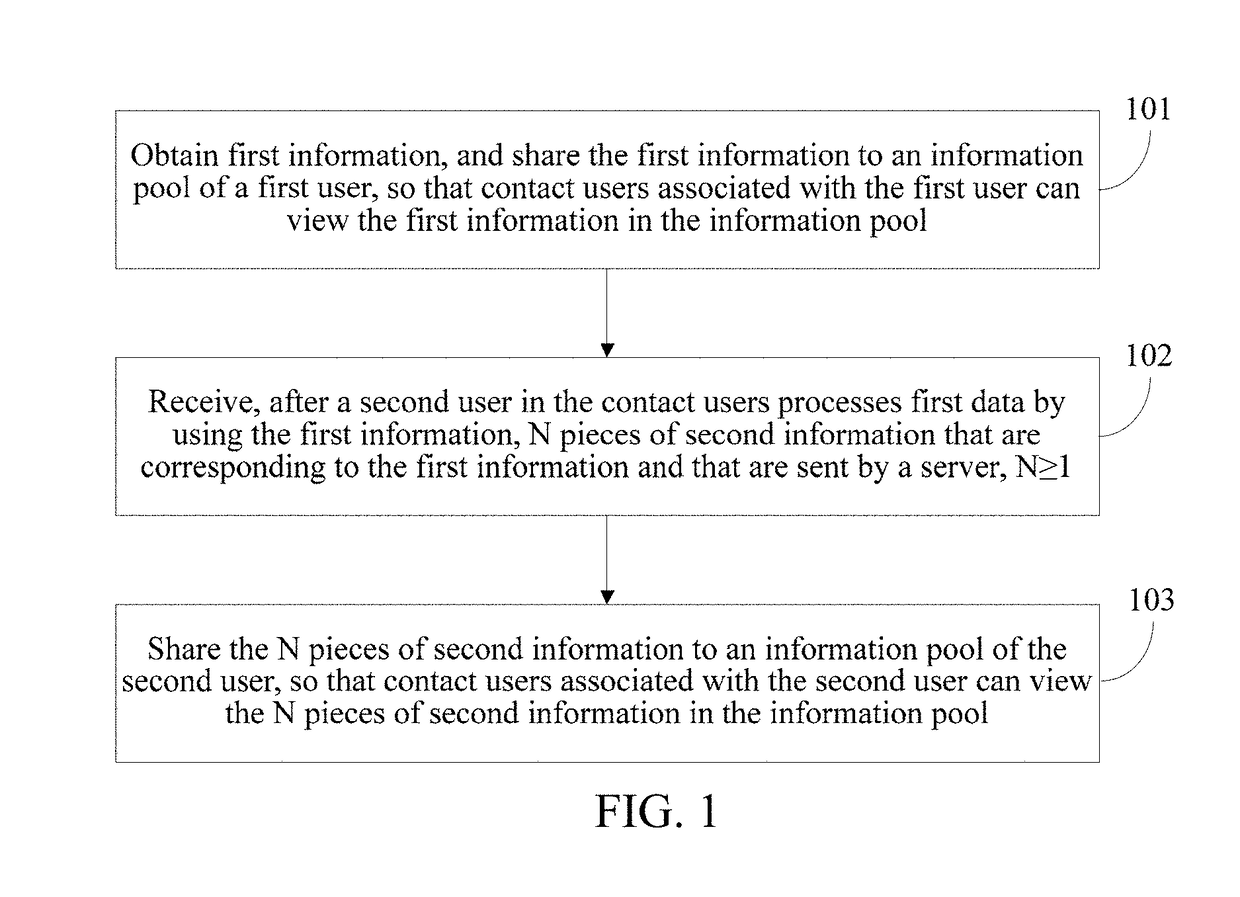 Information sharing method, client, and computer storage medium