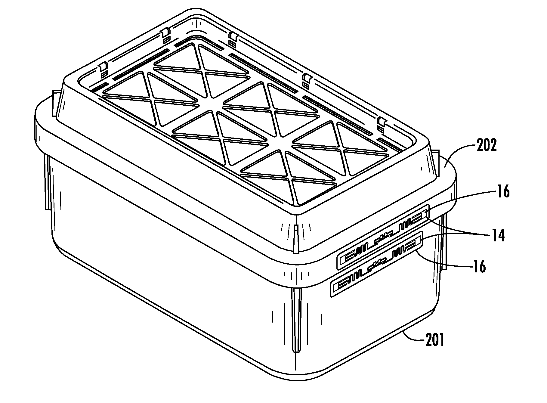 Integrated RFID tag in a card holder, cage, lid, and rack for use with inventorying and tracking of cage occupants and equipment