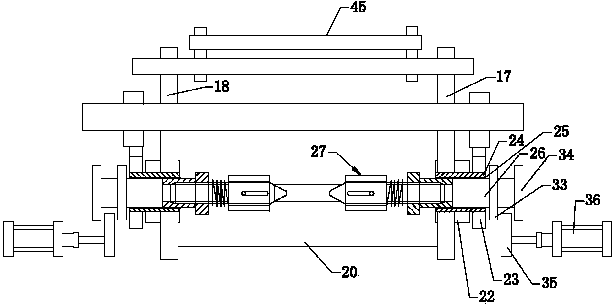 Automatic take-up and reel alternation machine for plastic bags