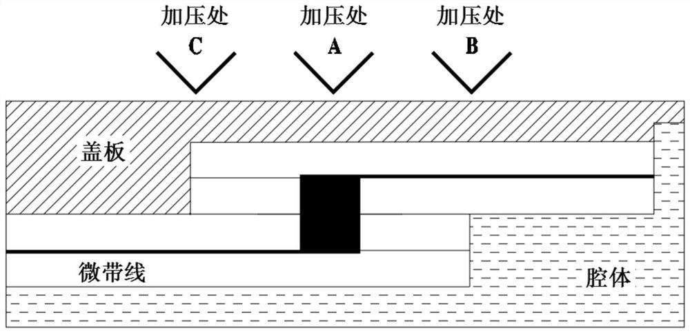 Debugging method for micro-strip power divider after laser welding and packaging