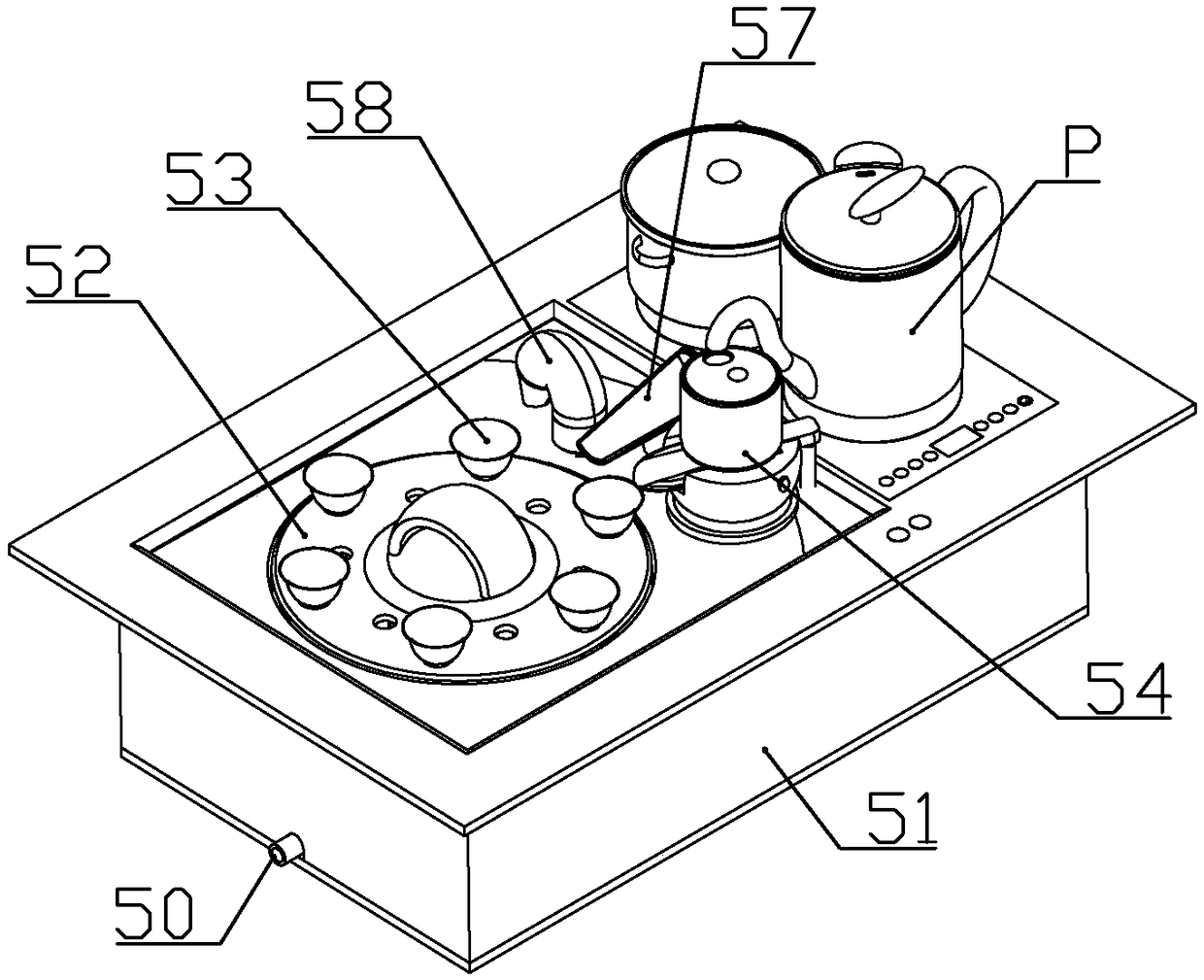 Multifunctional intelligent tea set