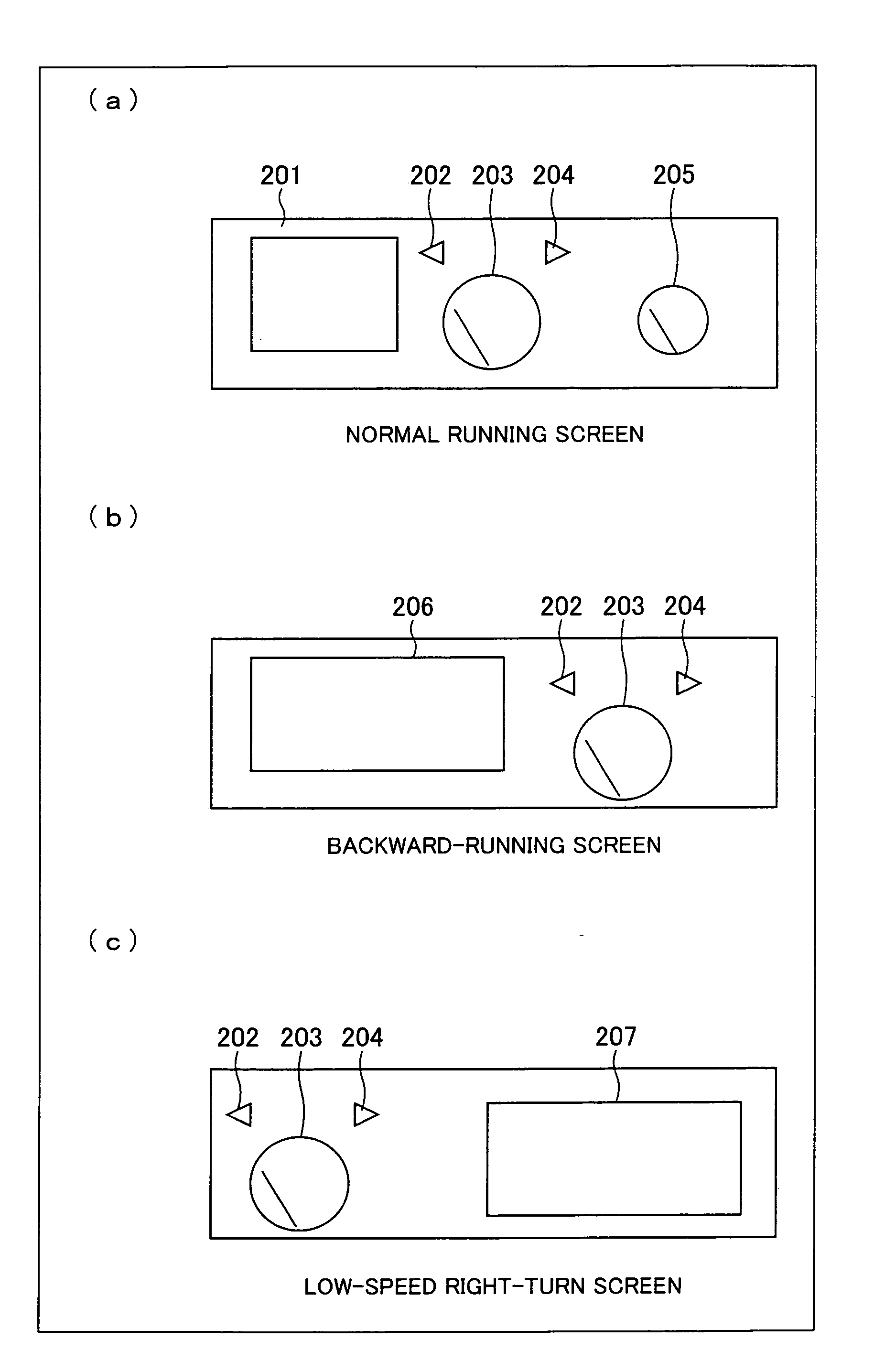 Layout switching device, screen generating device for moving object,information display system for moving object,moving object,and control method