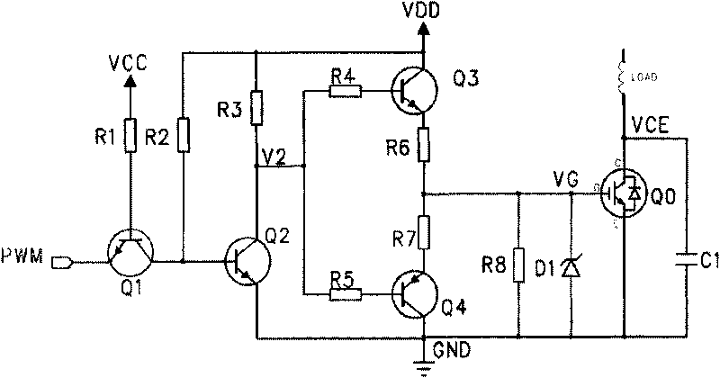 IGBT drive and protection circuit