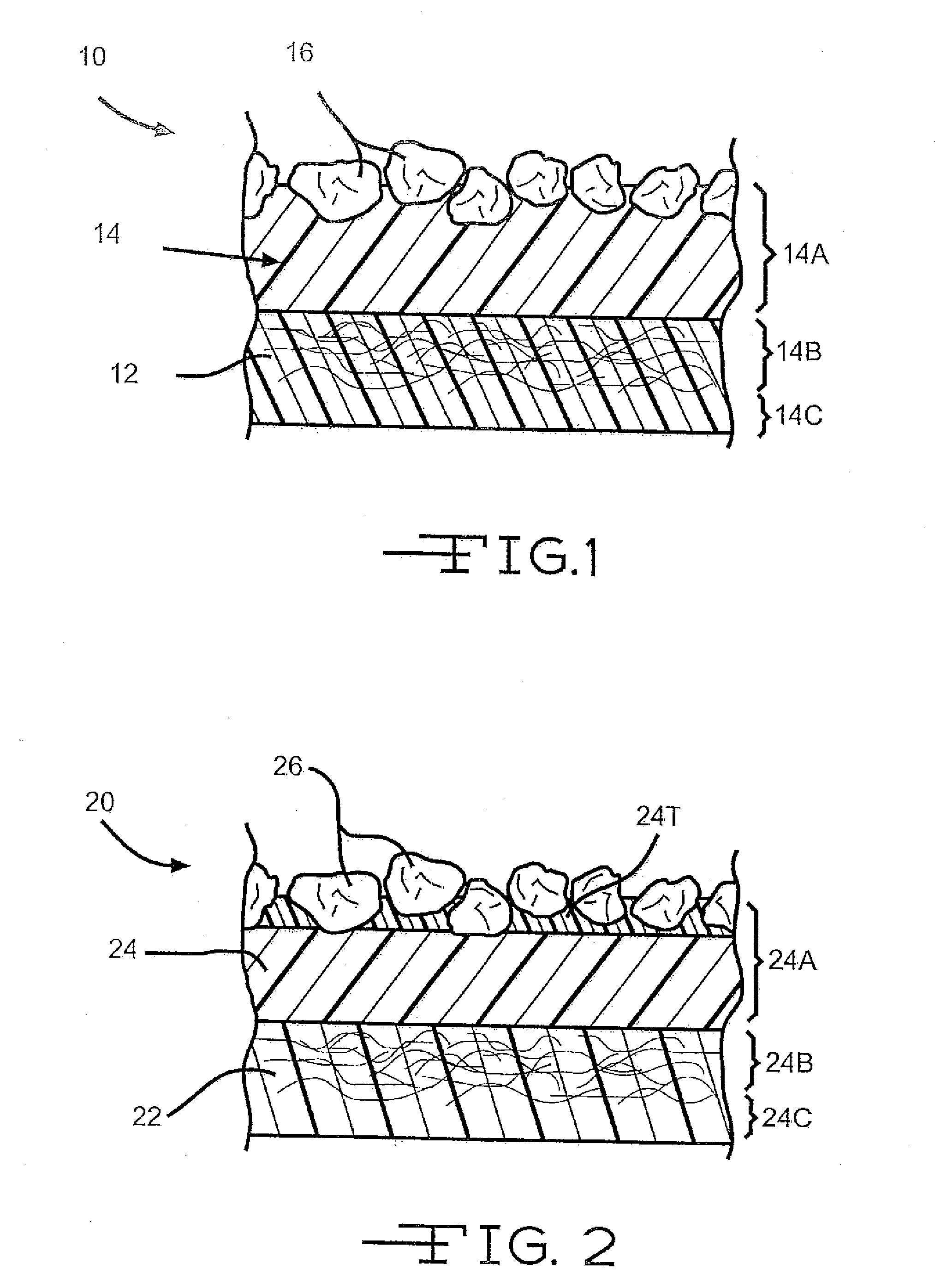 Roofing materials having engineered coatings