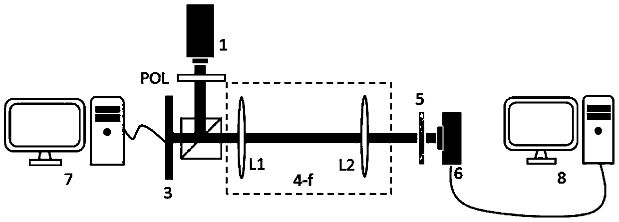 Phase imaging method based on thin scattering medium