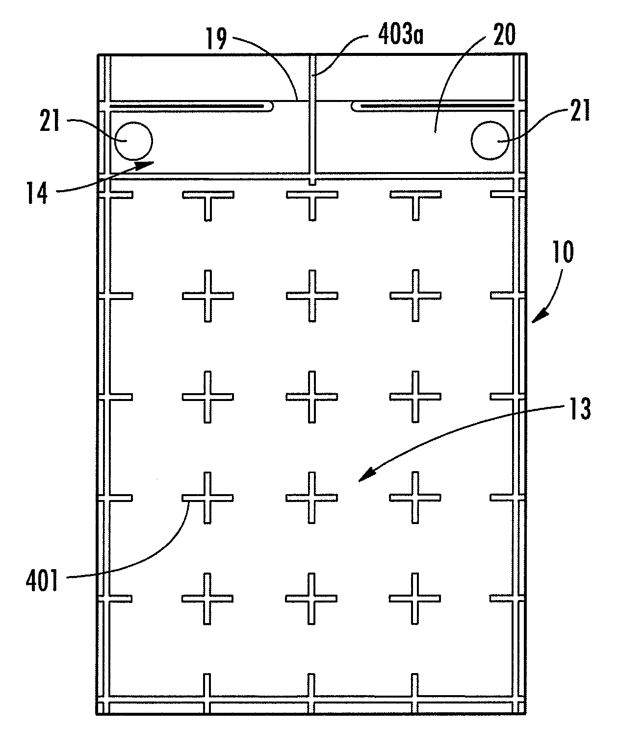 Inflatable structure for packaging and associated apparatus and method