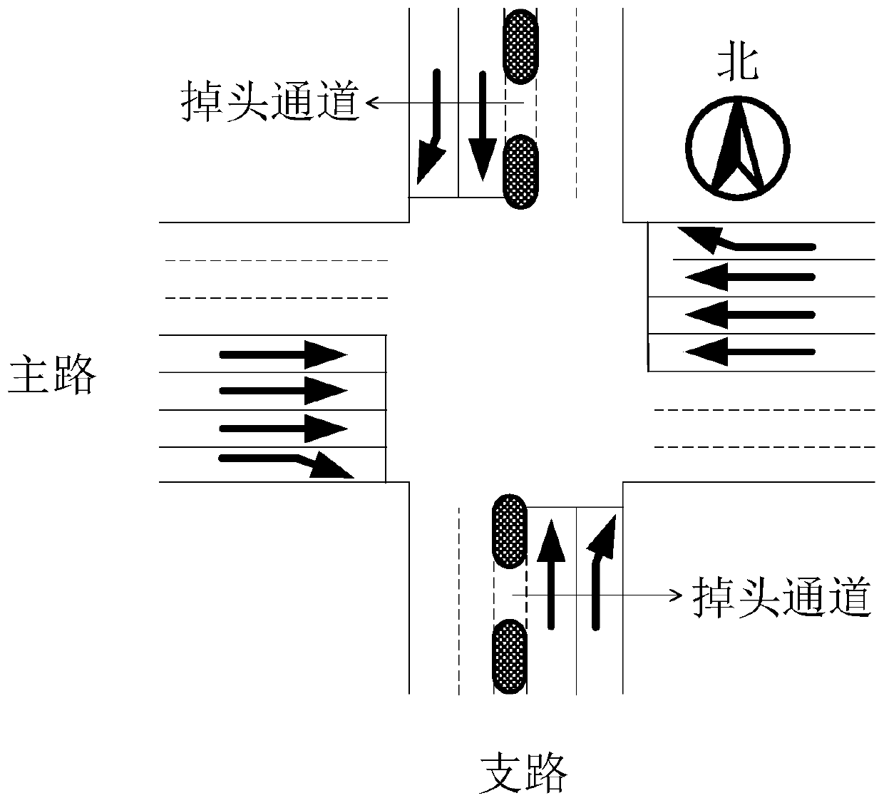 Bus priority road traffic cooperative induction method for automatic driving