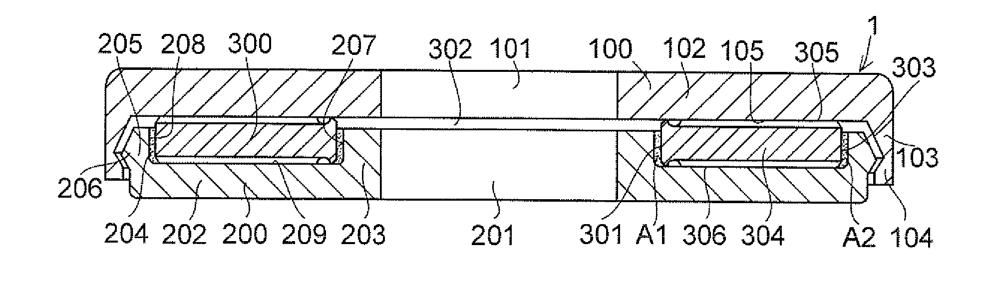 Synthetic resin-made thrust sliding bearing