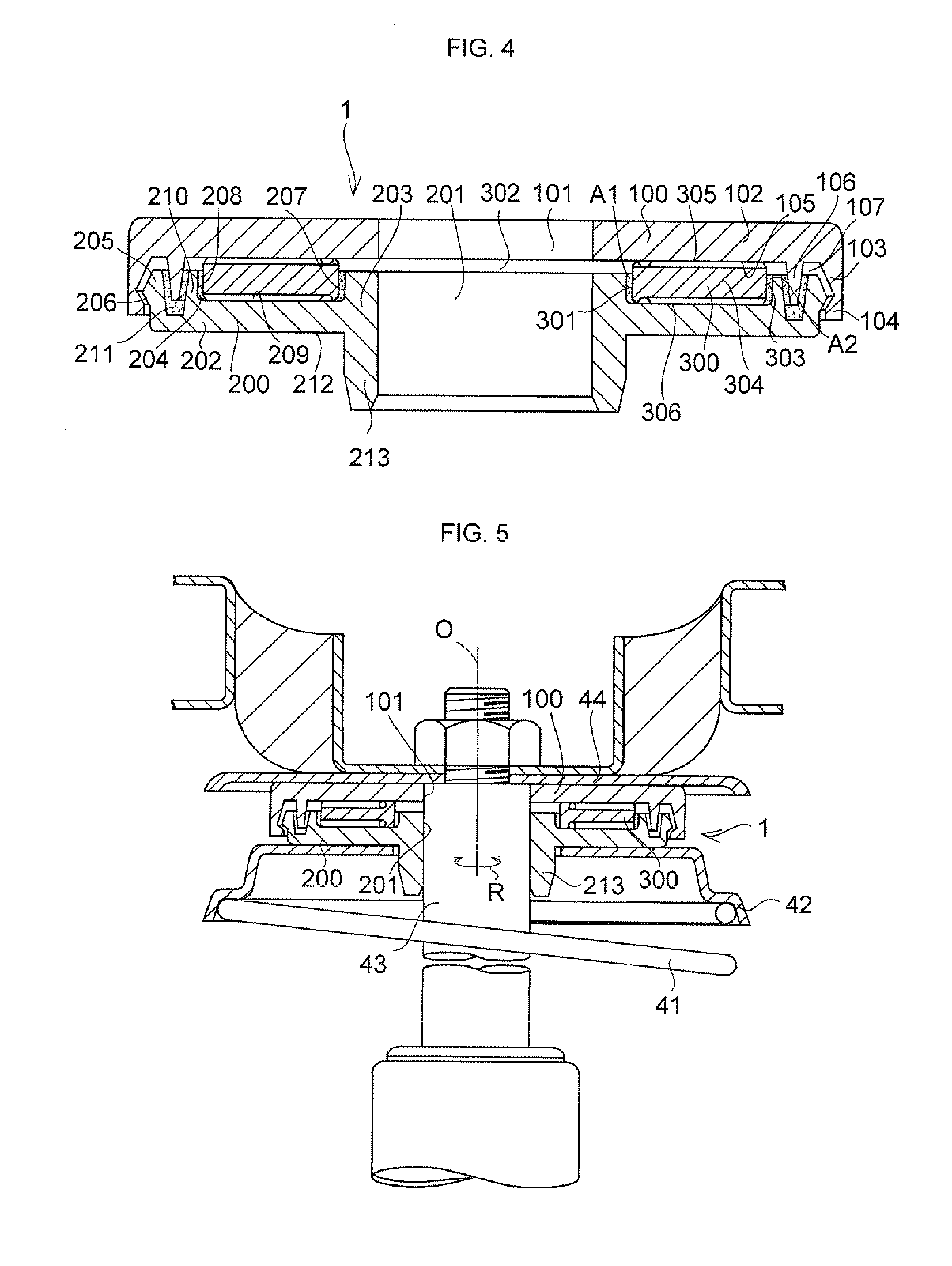 Synthetic resin-made thrust sliding bearing