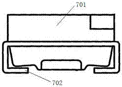 QFN (Quad Flat No-leadPackage) surface mounted RGB-LED packaging support and manufacturing method thereof