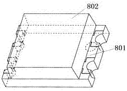 QFN (Quad Flat No-leadPackage) surface mounted RGB-LED packaging support and manufacturing method thereof