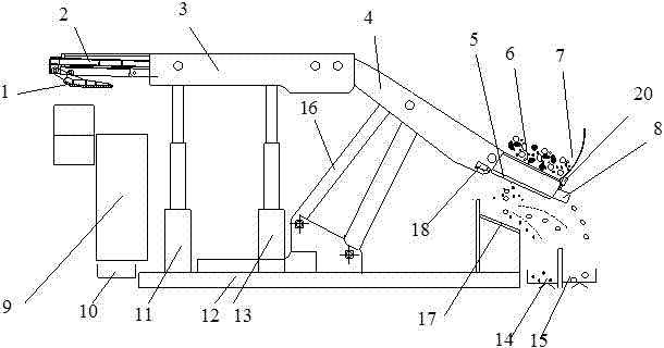 Coal preparation hydraulic support for top coal caving face