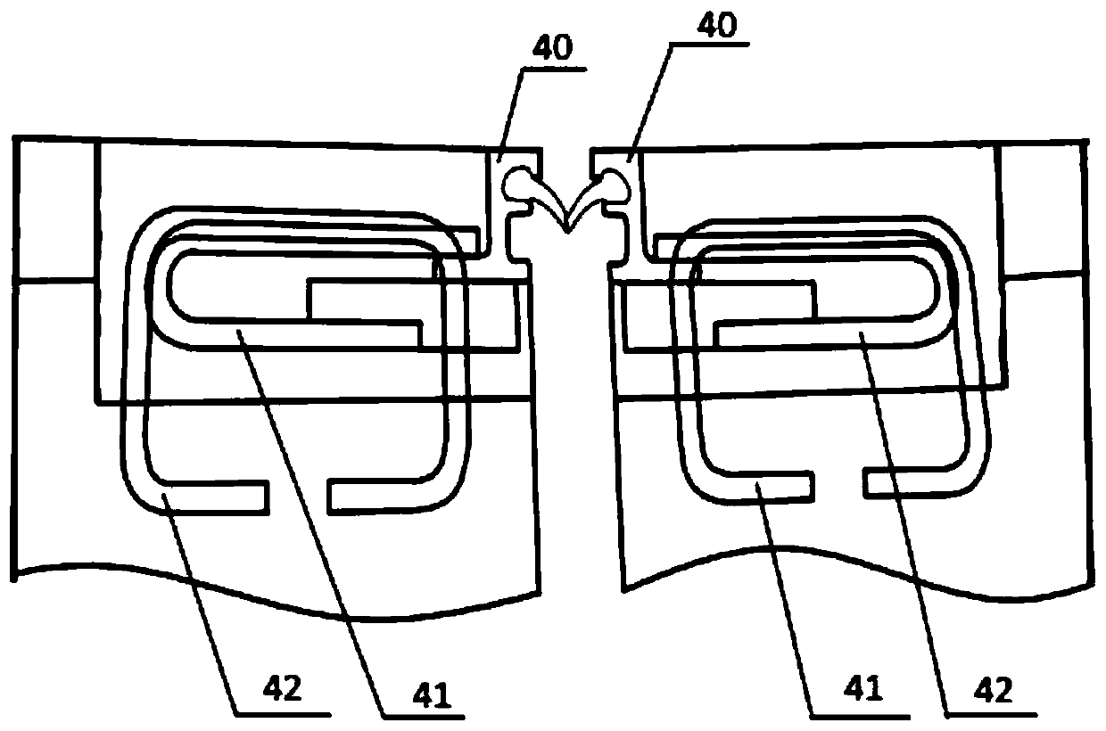 Self-stabilizing rapid-mounted bridge expansion and contraction device and mounting method thereof