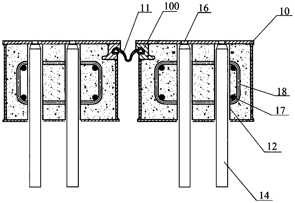 Self-stabilizing rapid-mounted bridge expansion and contraction device and mounting method thereof