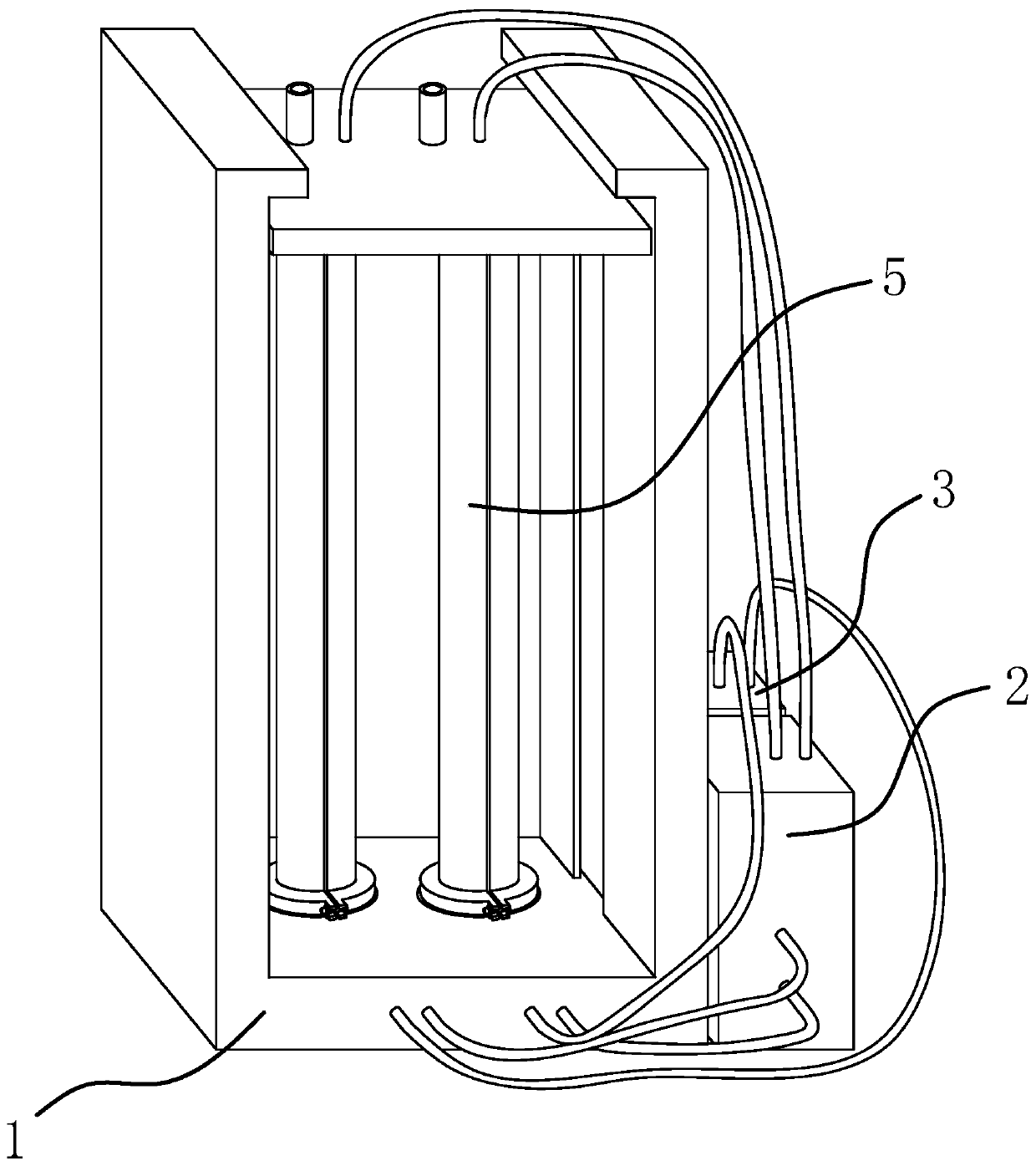 Edge starching device and dyeing and finishing method of fabric