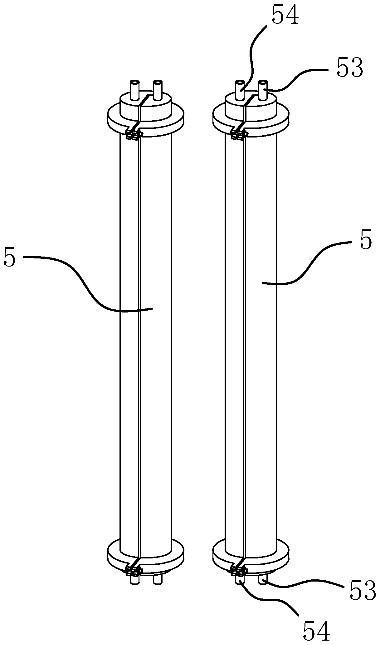 Edge starching device and dyeing and finishing method of fabric