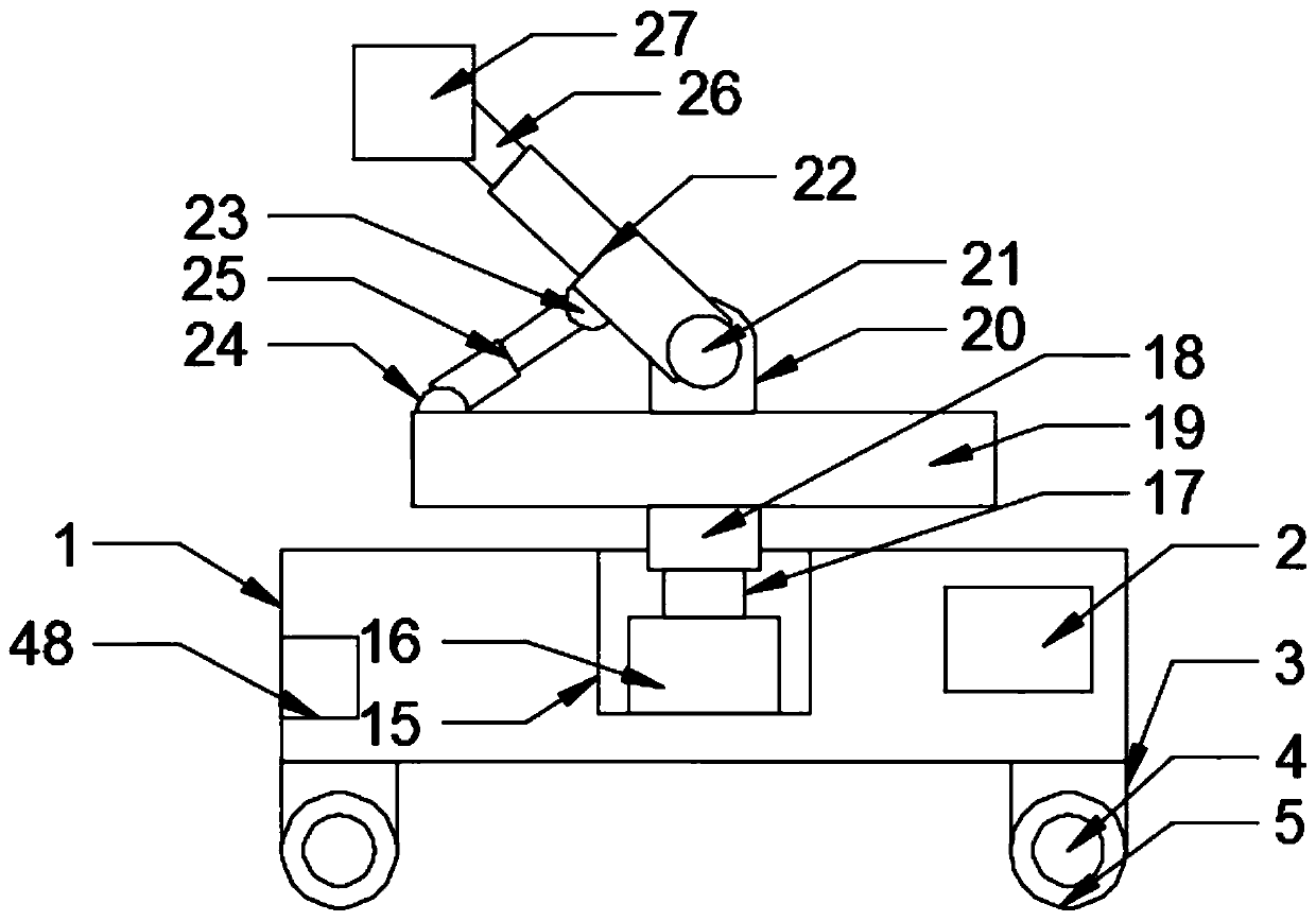 Automatic wall polishing device for building field