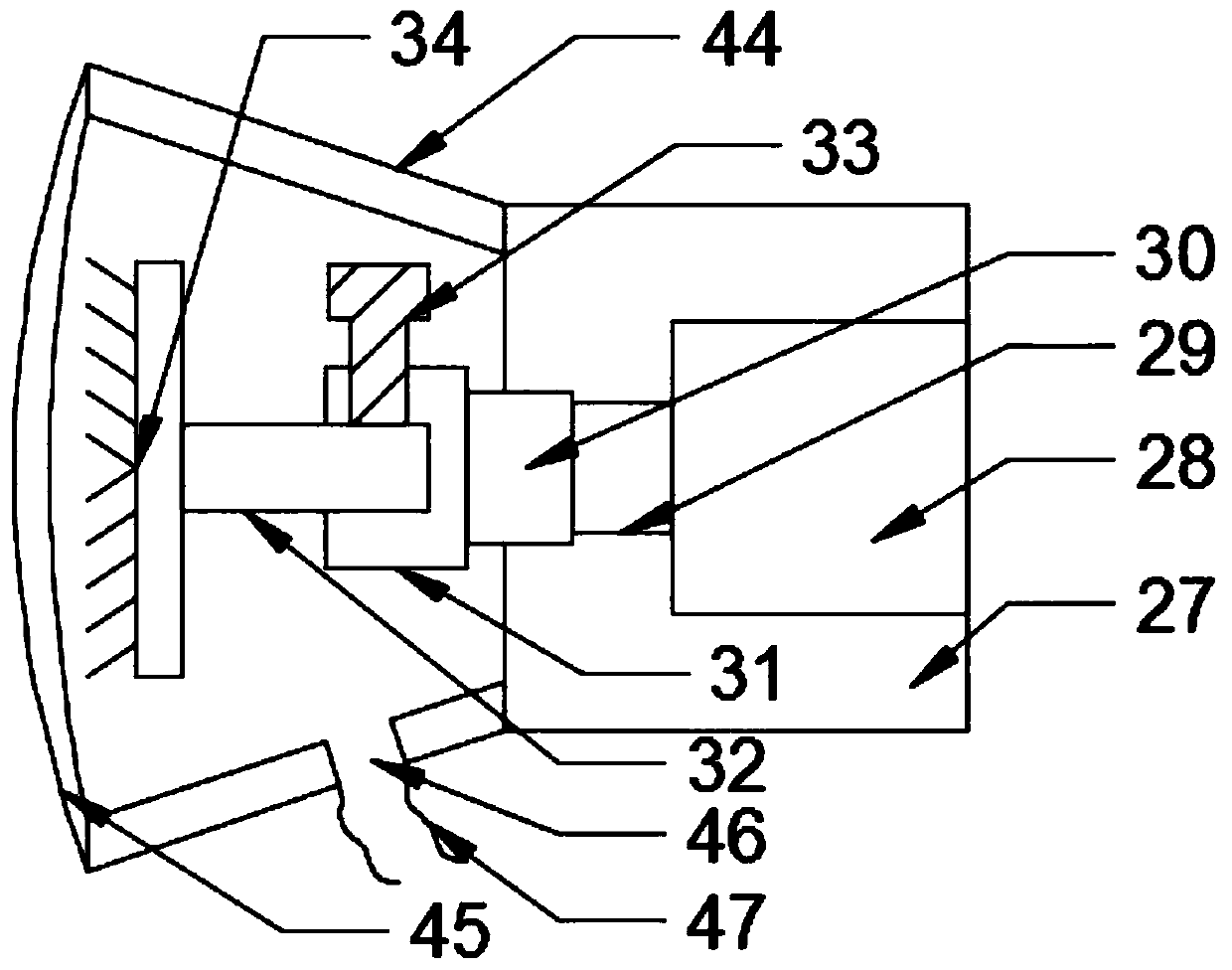 Automatic wall polishing device for building field