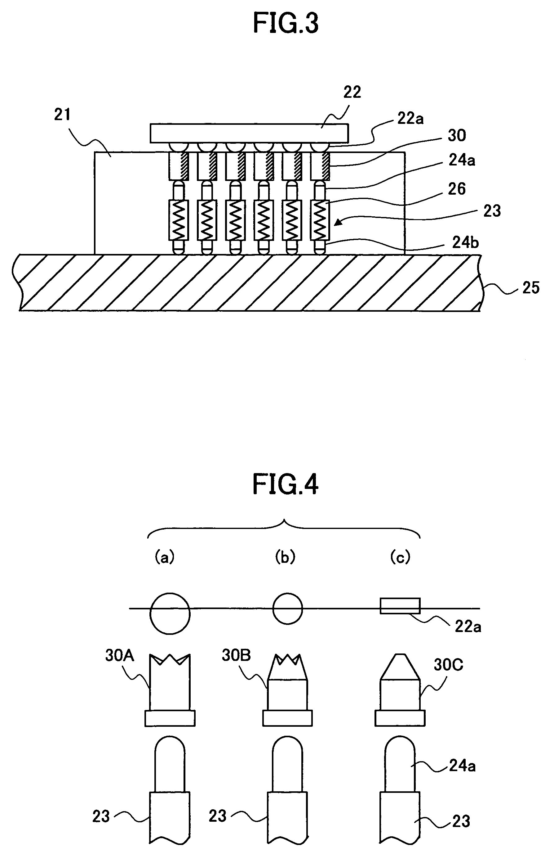 Contactor for electronic components and test method using the same