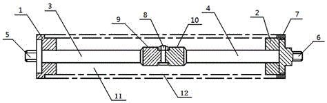 Clamp device for machining long-cylinder thin-wall part