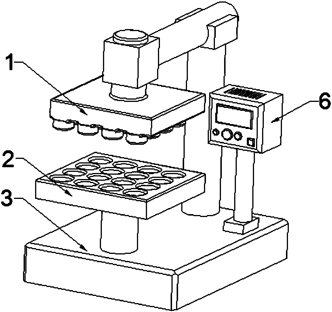 Tablet compressing device with rapid tablet taking function