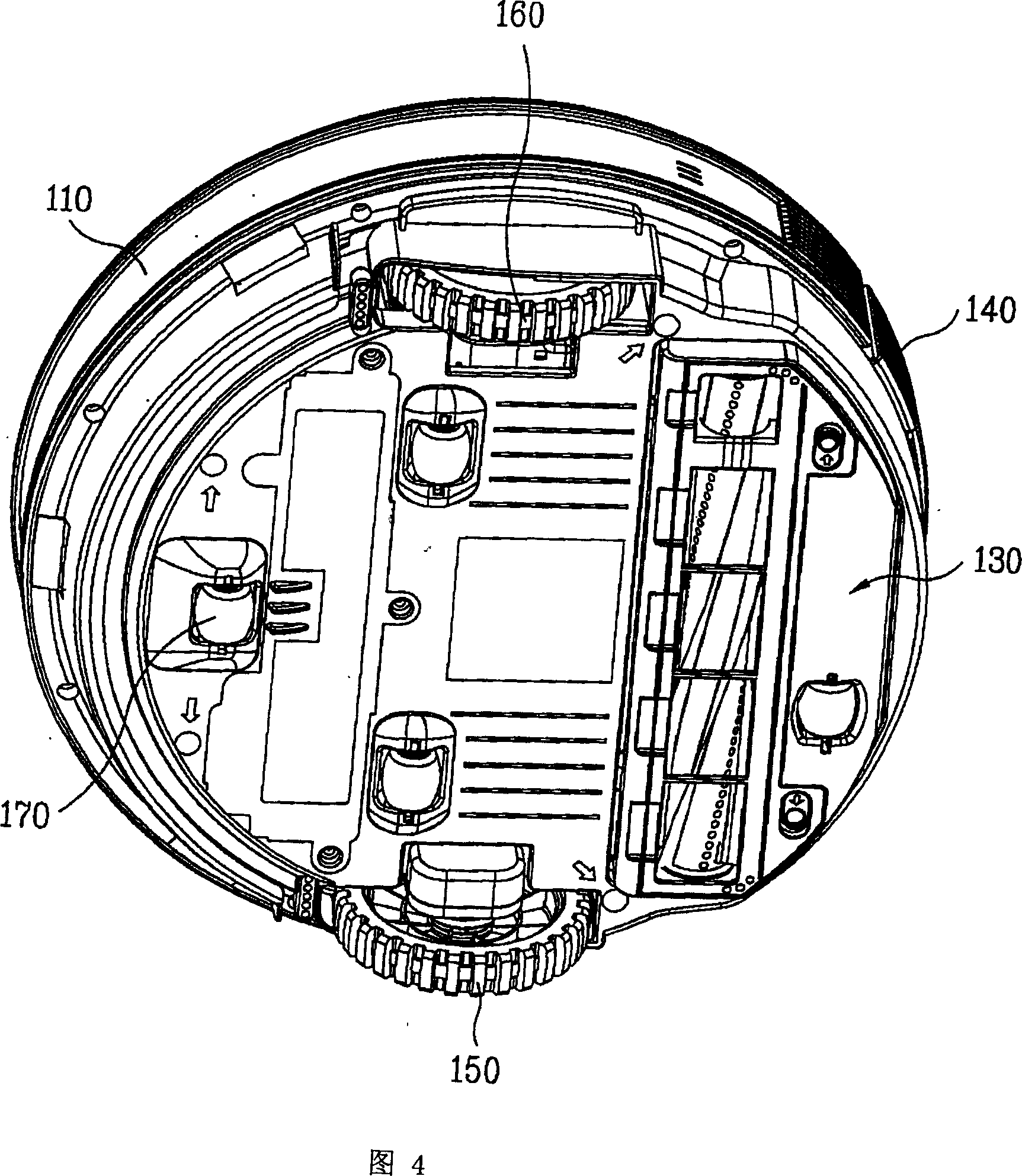 Charging device of automatic dust collector