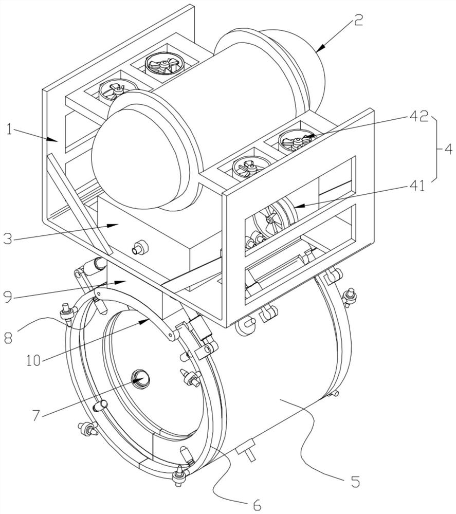 Underwater pipeline detection robot with cleaning function