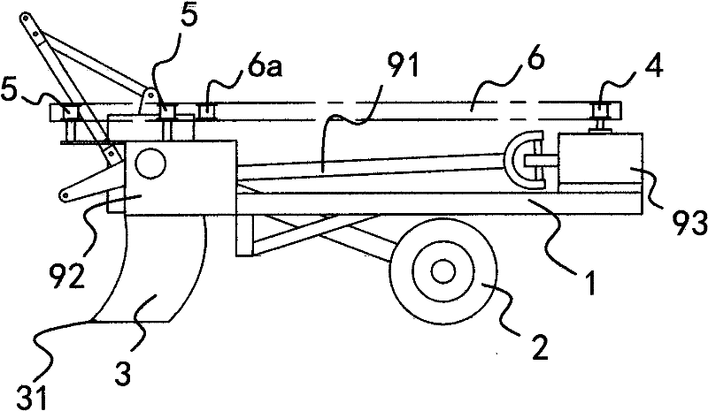 Flue-cured tobacco rod pulling machine